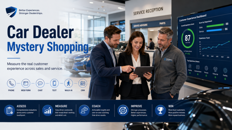 Car Dealer Mystery Shopping
