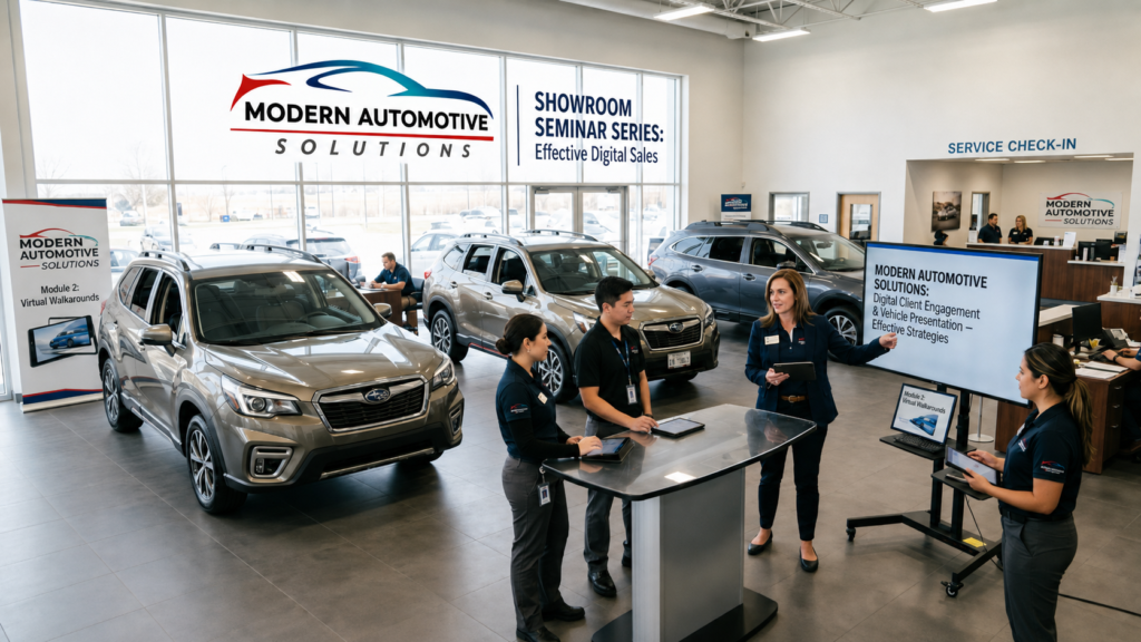 Showroom training walkthroughs